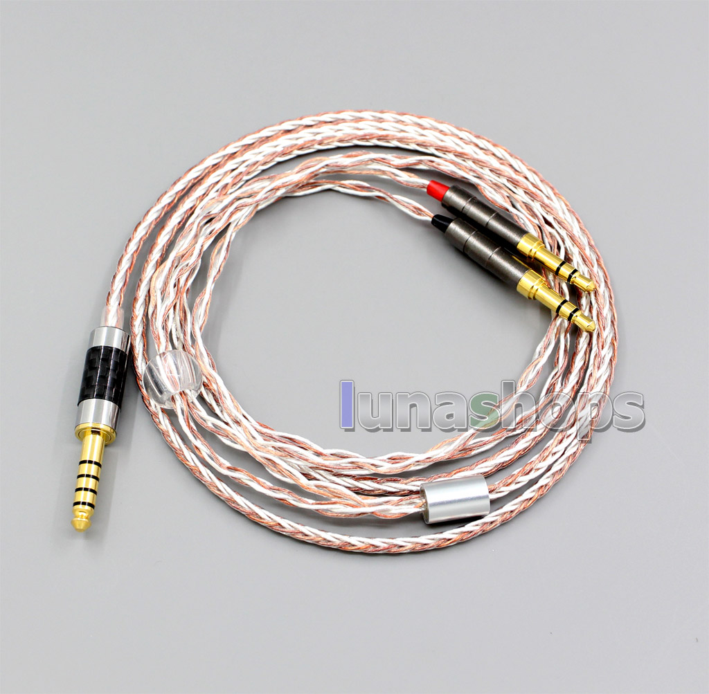 800 Wires Soft Silver + OCC Alloy Earphone Headphone Cable For Beyerdynamic T1 T5P 