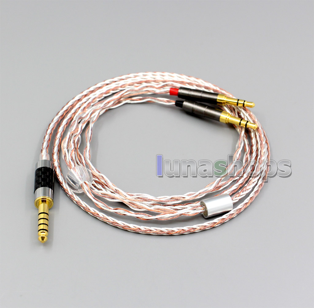 800 Wires Soft Silver + OCC Alloy  Earphone Headphone Cable For Final Audio Design Pandora Hope vi Denon AH-D600 D7100 Velodyne vTrue  