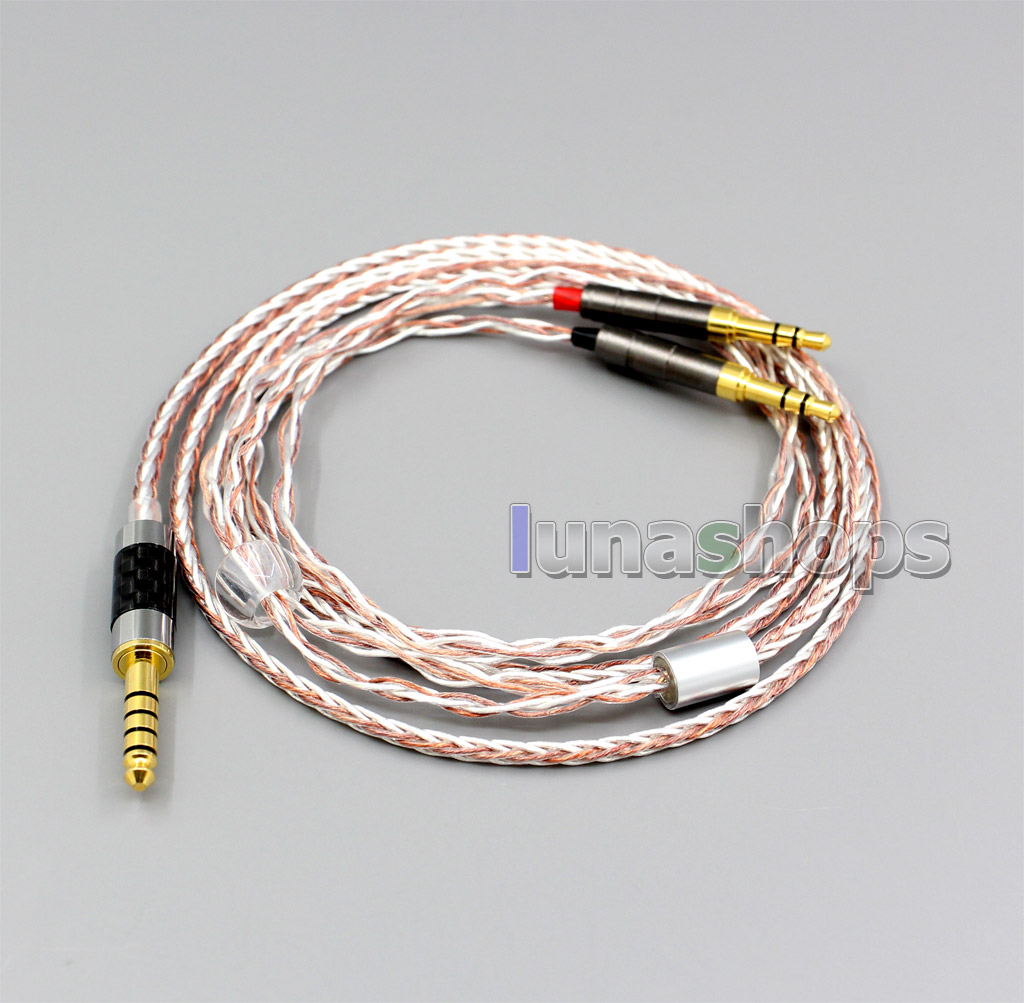 800 Wires Soft Silver + OCC Alloy Earphone Headphone Cable For Onkyo A800 Headphone Earphone