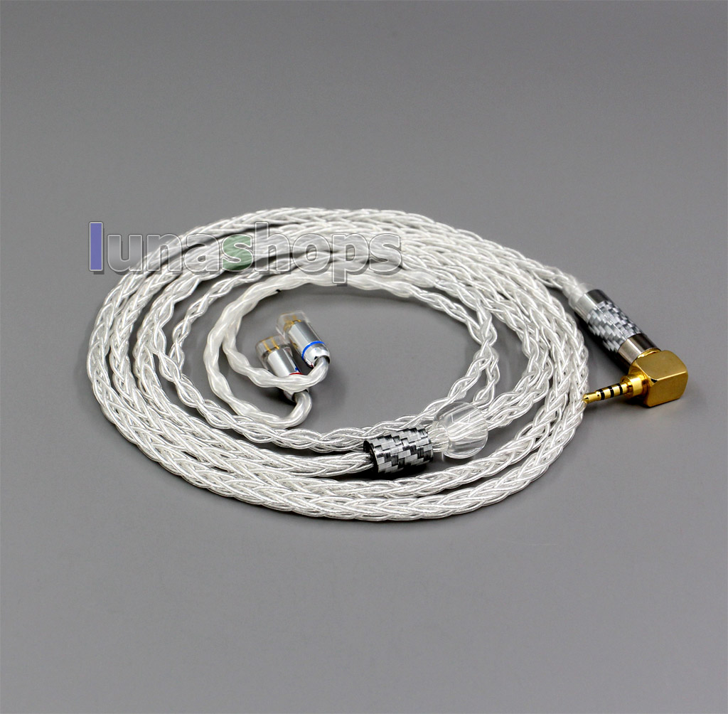 99.99% Pure Silver XLR 3.5mm 2.5mm 4.4mm Earphone Cable For QDC Gemini Gemini-S Anole V3-C V3-S V6-C V6-S Neptune UE18 UE11 pro