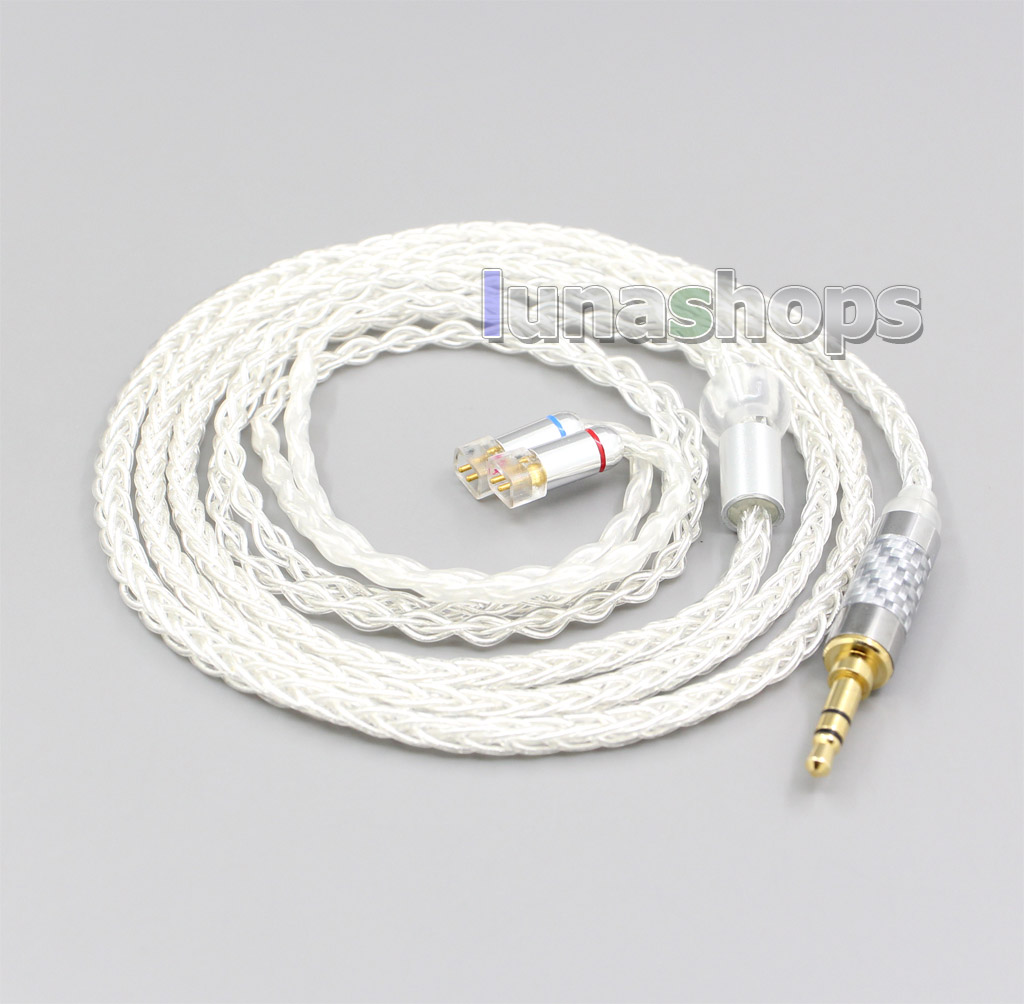 2.5mm 4.4mm 8 Core Silver Plated OCC Earphone Cable For UE11 UE18 pro QDC Gemini Gemini-S Anole V3-C V3-S V6-C