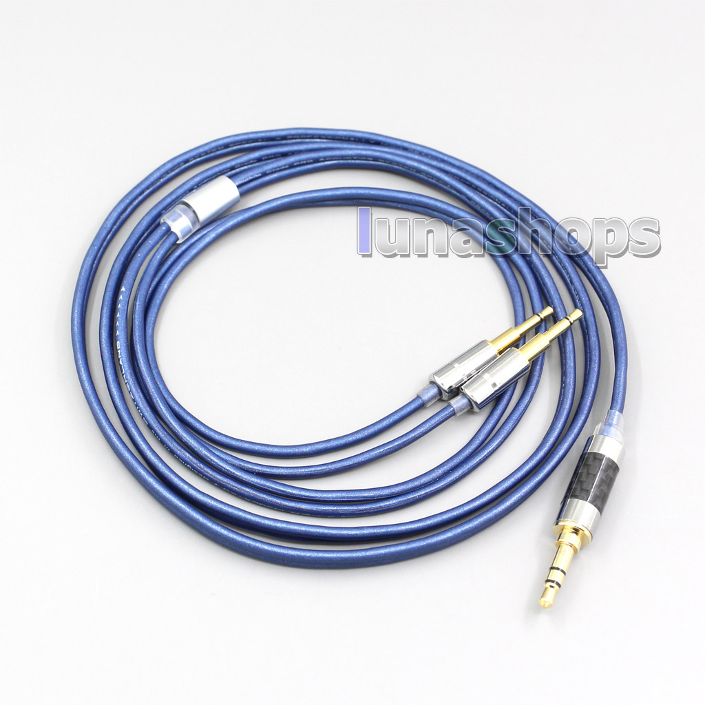 Blue 99% Pure Silver XLR 3.5mm 2.5mm 4.4mm Earphone Cable For Oppo PM-1 PM-2 Planar Magnetic
