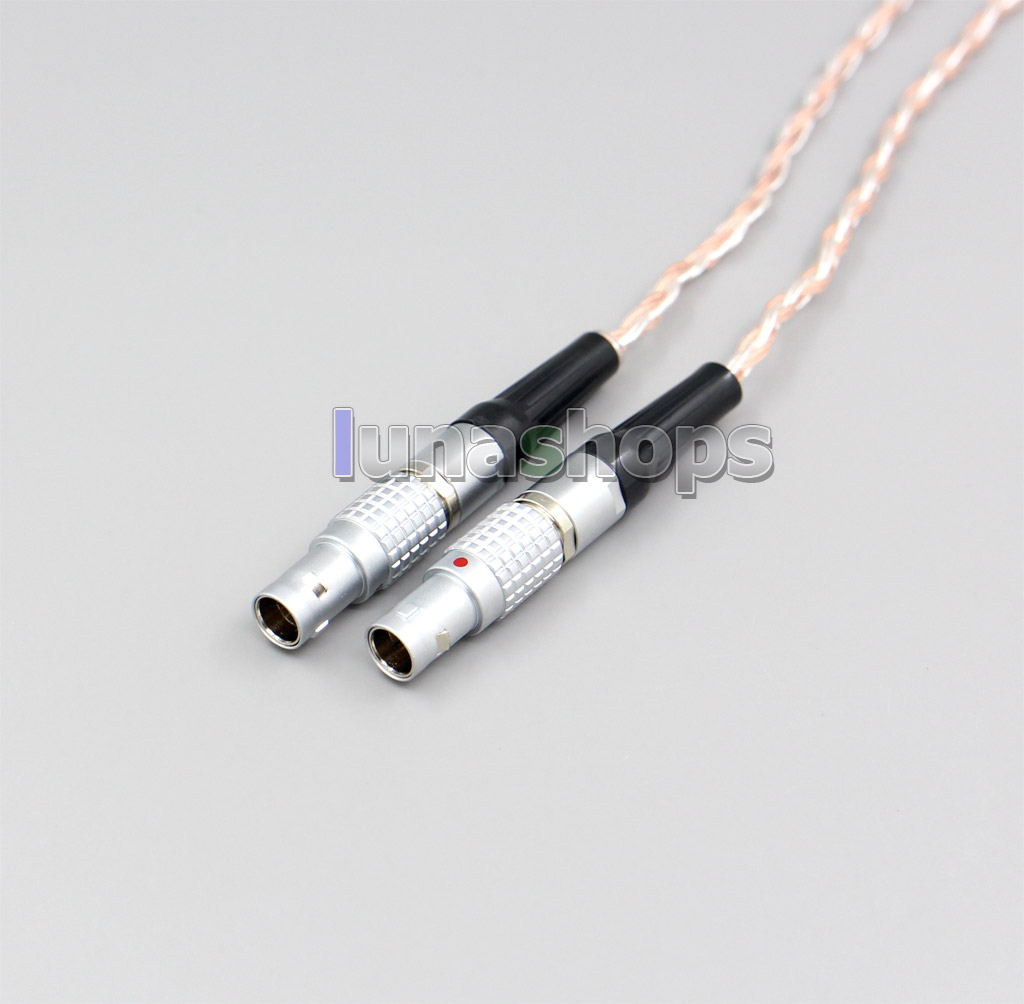 2.5mm 3.5mm XLR Balanced 16 Core OCC Silver Mixed Headphone Cable For Focal Utopia Fidelity Circumaural
