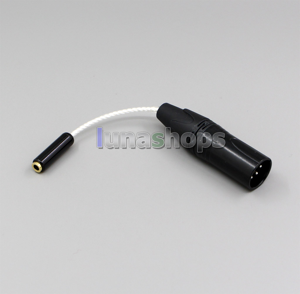 XLR Balanced 4 Pin Male To 3.5mm 3 Pole Female Audio Converter Adater Plug Cable