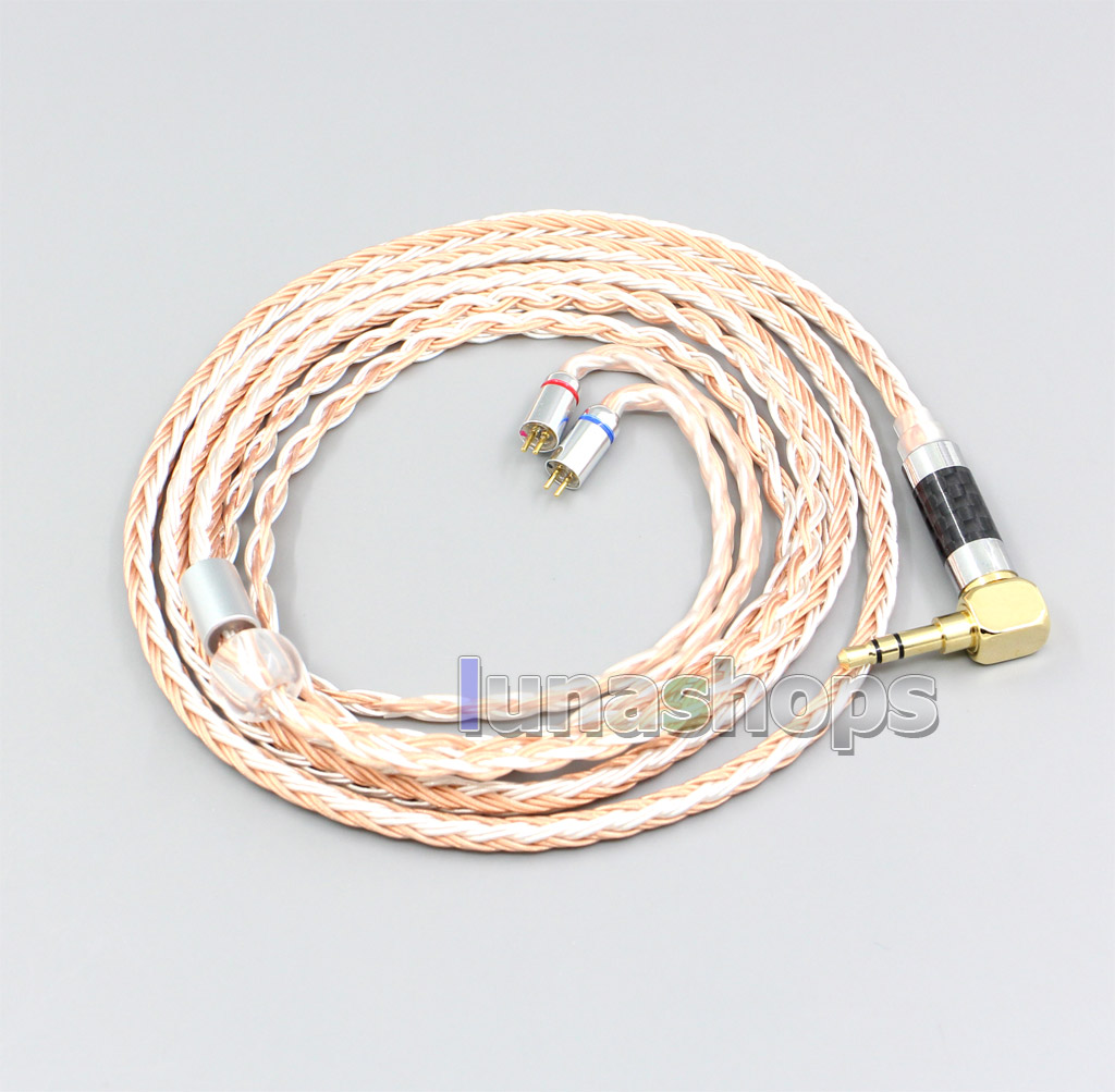 16 Core Silver Plated OCC Mixed Earphone Cable For 0.78mm 0.77mm BA Custom Westone W4r UM3X UM3RC JH13 Flat Step