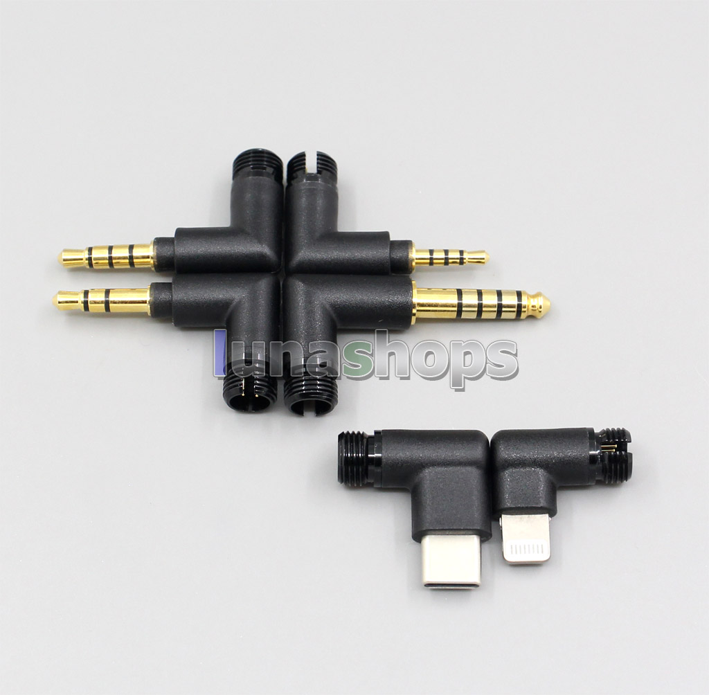 3.5mm 2.5mm 4.4mm Iphone Type-C Balanced plug Fit For Original Awesome Female DIY Repair Replacement Adater