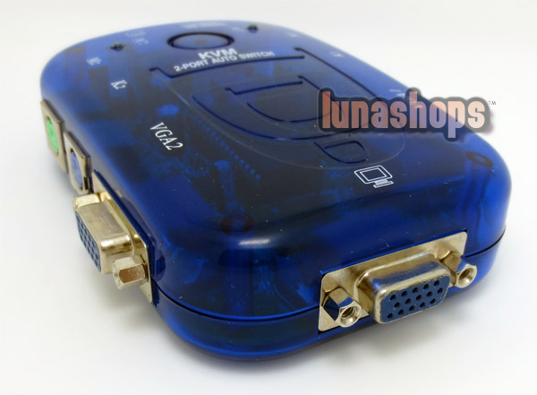 USB KVM Switch BOX Video Monitor VGA/SVGA 2-Port Mouse