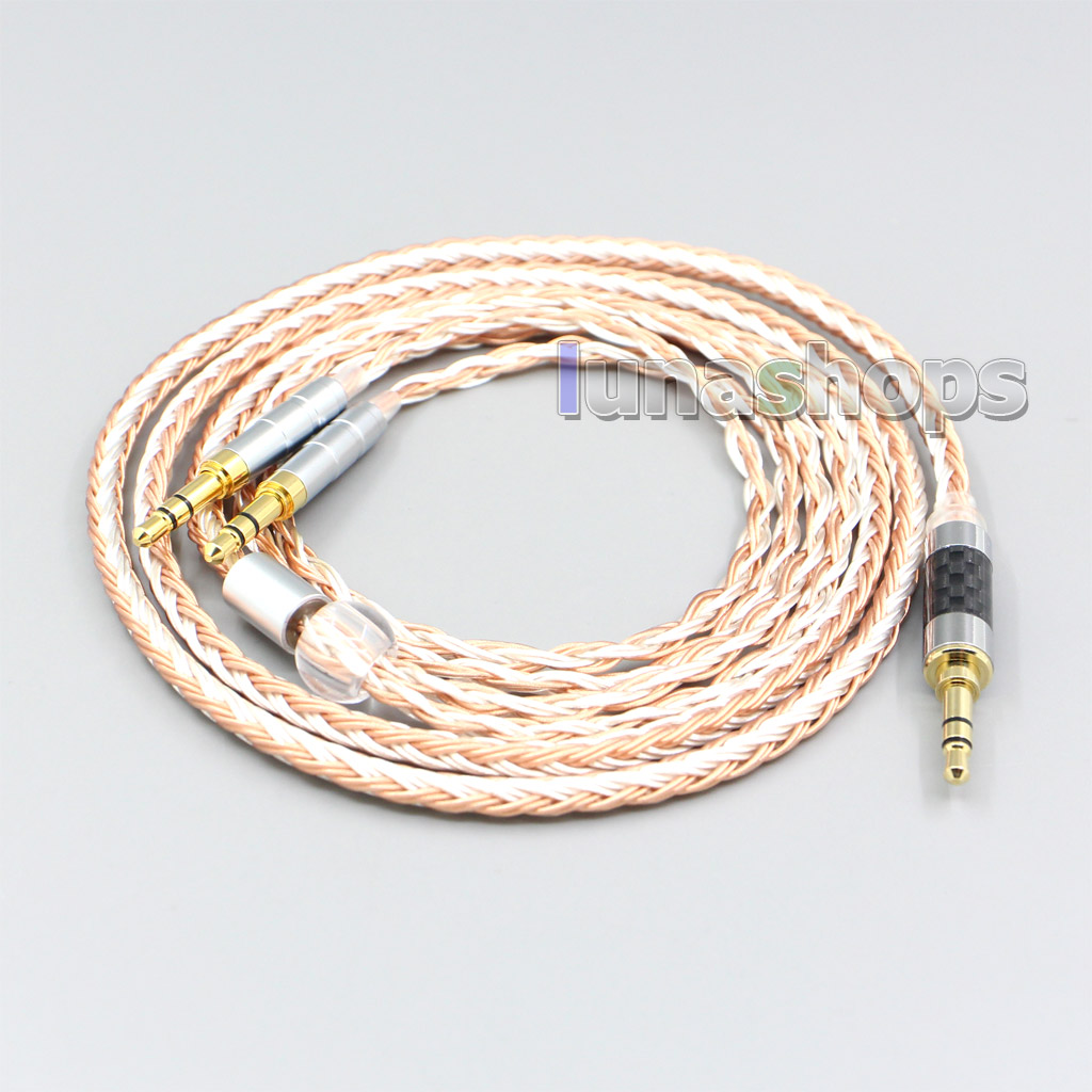 16 Core OCC Silver Plated Mixed Headphone Cable For Meze 99 Classic Neo Noir Focal Clear Elear Elex Elegia Stellia
