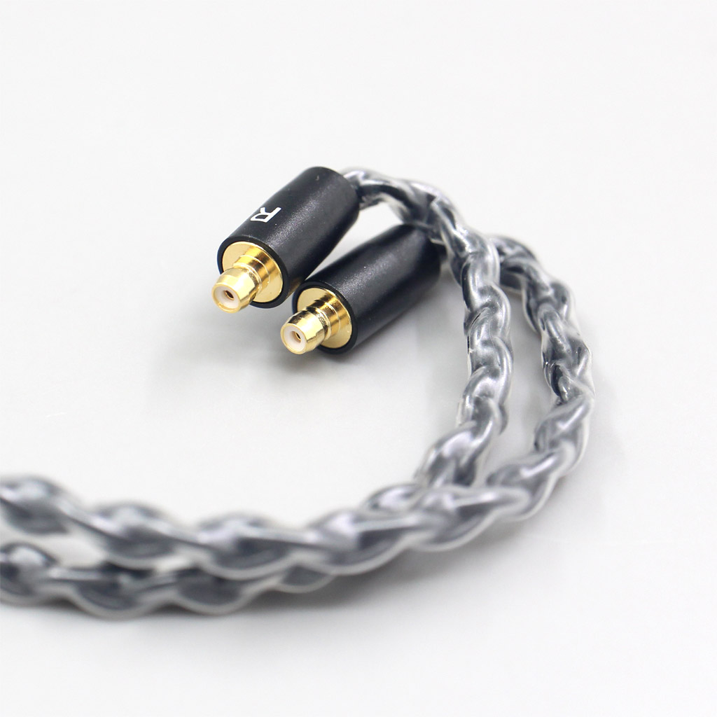 2.5mm 4.4mm XLR 8 Core Silver Plated Black Earphone Cable For Acoustune HS 1695Ti 1655CU 1695Ti 1670SS
