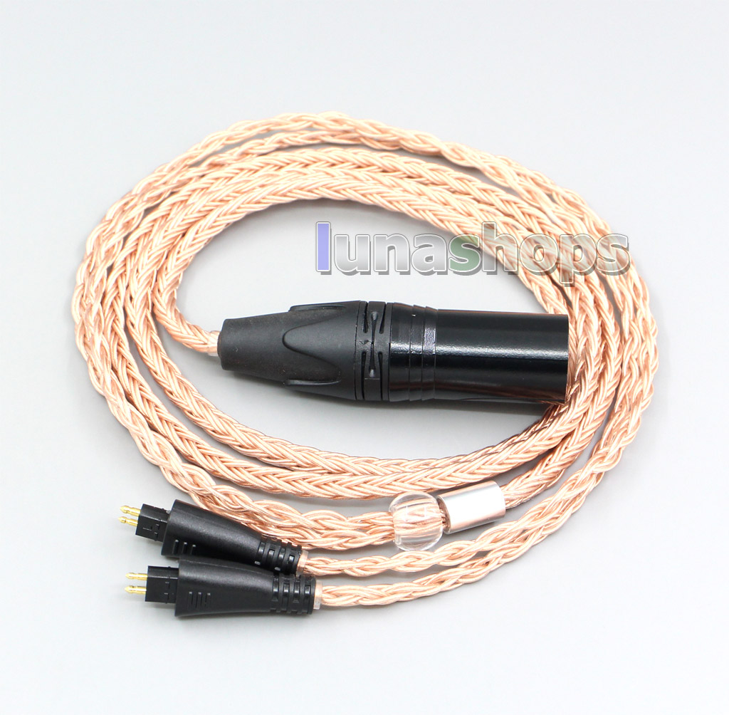 XLR 3 4 Pole 6.5mm 16 Core 99% 7N OCC Headphone Cable For FOSTEX TH900 MKII MK2 TH-909 TR-X00 TH-600