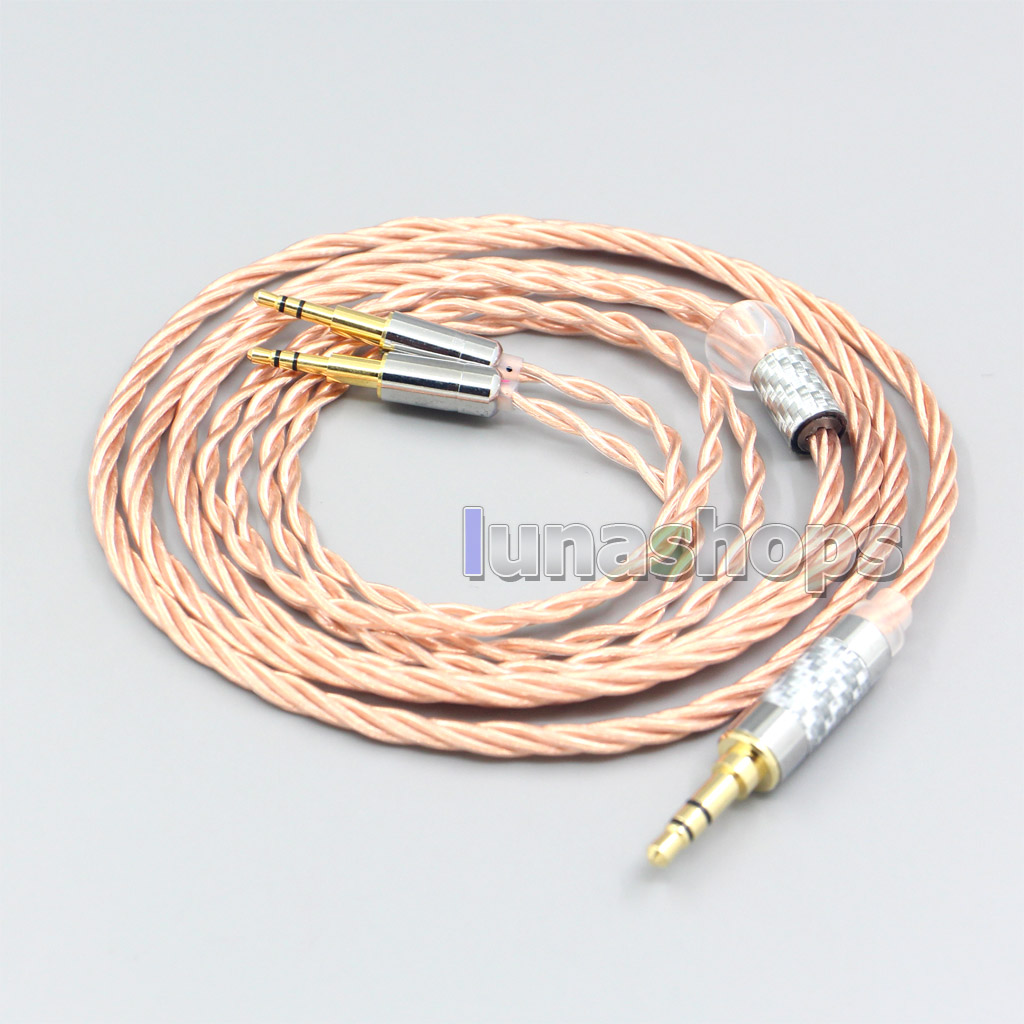 Silver Plated OCC Shielding Coaxial Earphone Cable For Oppo PM-1 PM-2 Planar Magnetic 1MORE H1707 Sonus Faber Pryma