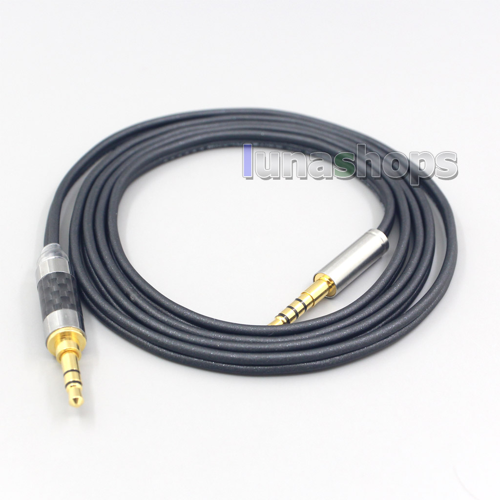 4.4mm XLR Black 99% Pure PCOCC Earphone Cable For Denon AH-mm400 AH-mm300 AH-mm200 Beats solo2 solo3 SHP9500