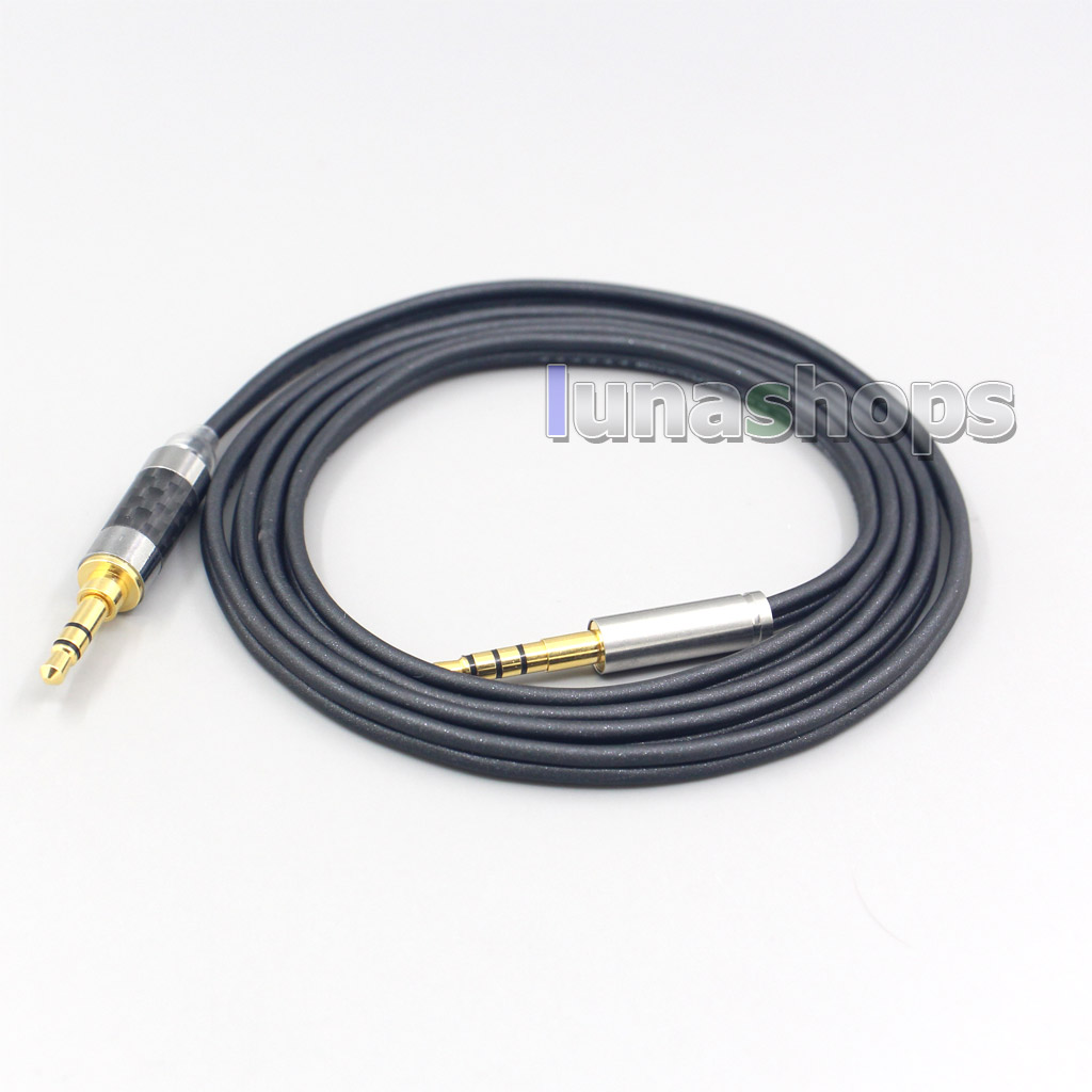 4.4mm XLR Black 99% Pure PCOCC Earphone Cable For Denon AH-mm400 AH-mm300 AH-mm200 Beats solo2 solo3 SHP9500