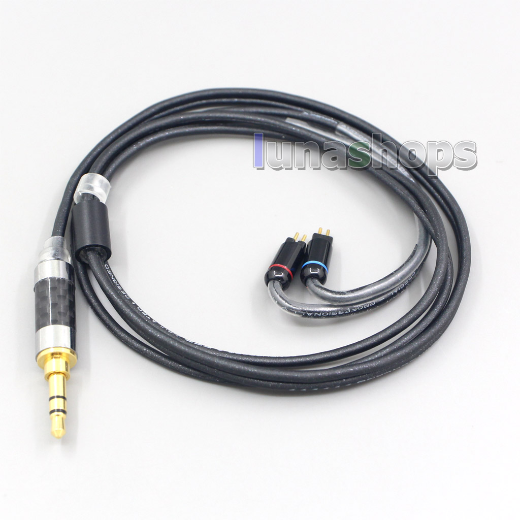 2.5mm 4.4mm 3.5mm XLR Black 99% Pure PCOCC Earphone Cable For 0.78mm BA Custom Westone W4r UM3X UM3RC JH13 High Step