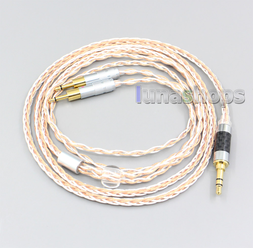 XLR 6.5mm 4.4mm 2.5mm 800 Wires Silver + OCC Headphone Cable For Sennheiser HD700 Earphone