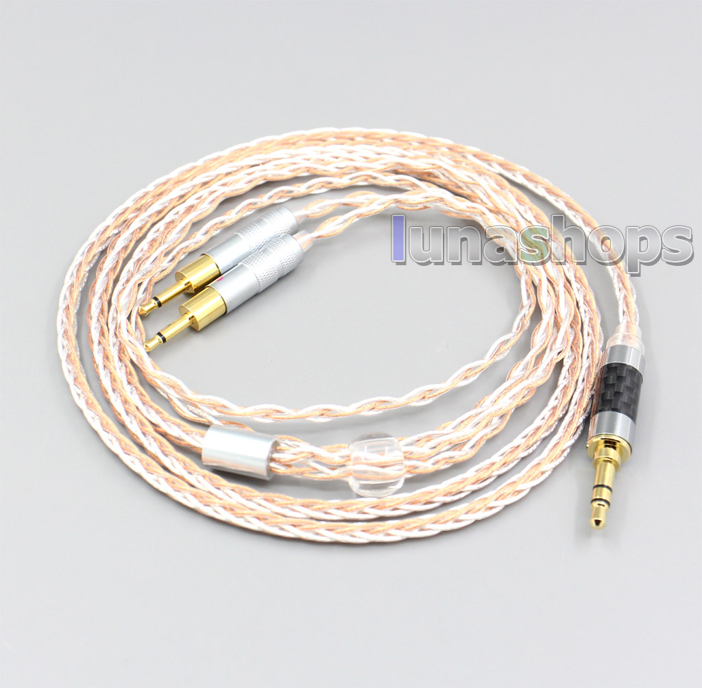 XLR 6.5mm 4.4mm 2.5mm 800 Wires Silver + OCC Headphone Cable For Sennheiser HD700 Earphone