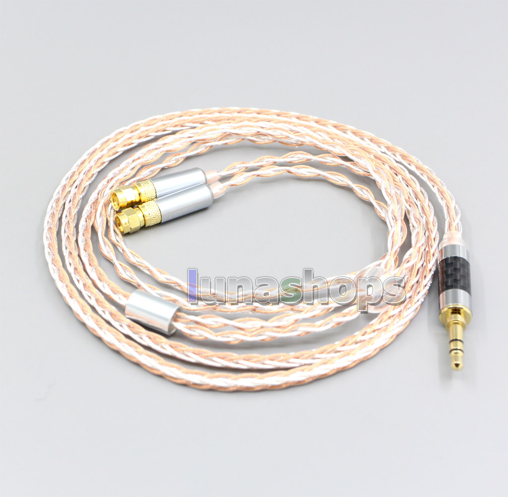 XLR 6.5mm 4.4mm 2.5mm 800 Wires Silver + OCC Headphone Cable For HiFiMan HE400 HE5 HE6 HE300 HE4 HE500 HE6