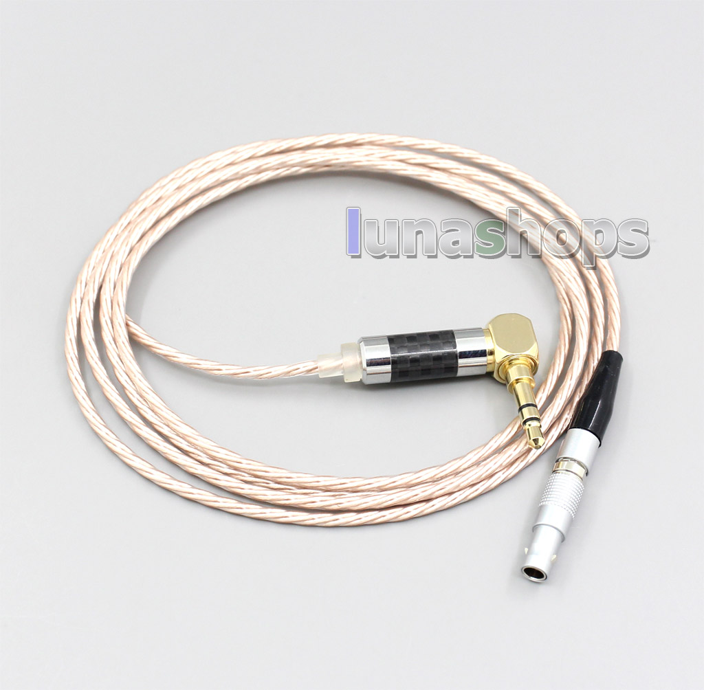 Hi-Res Brown XLR 3.5mm 2.5mm 4.4mm Earphone Cable For AKG K812 K872 Reference Headphone