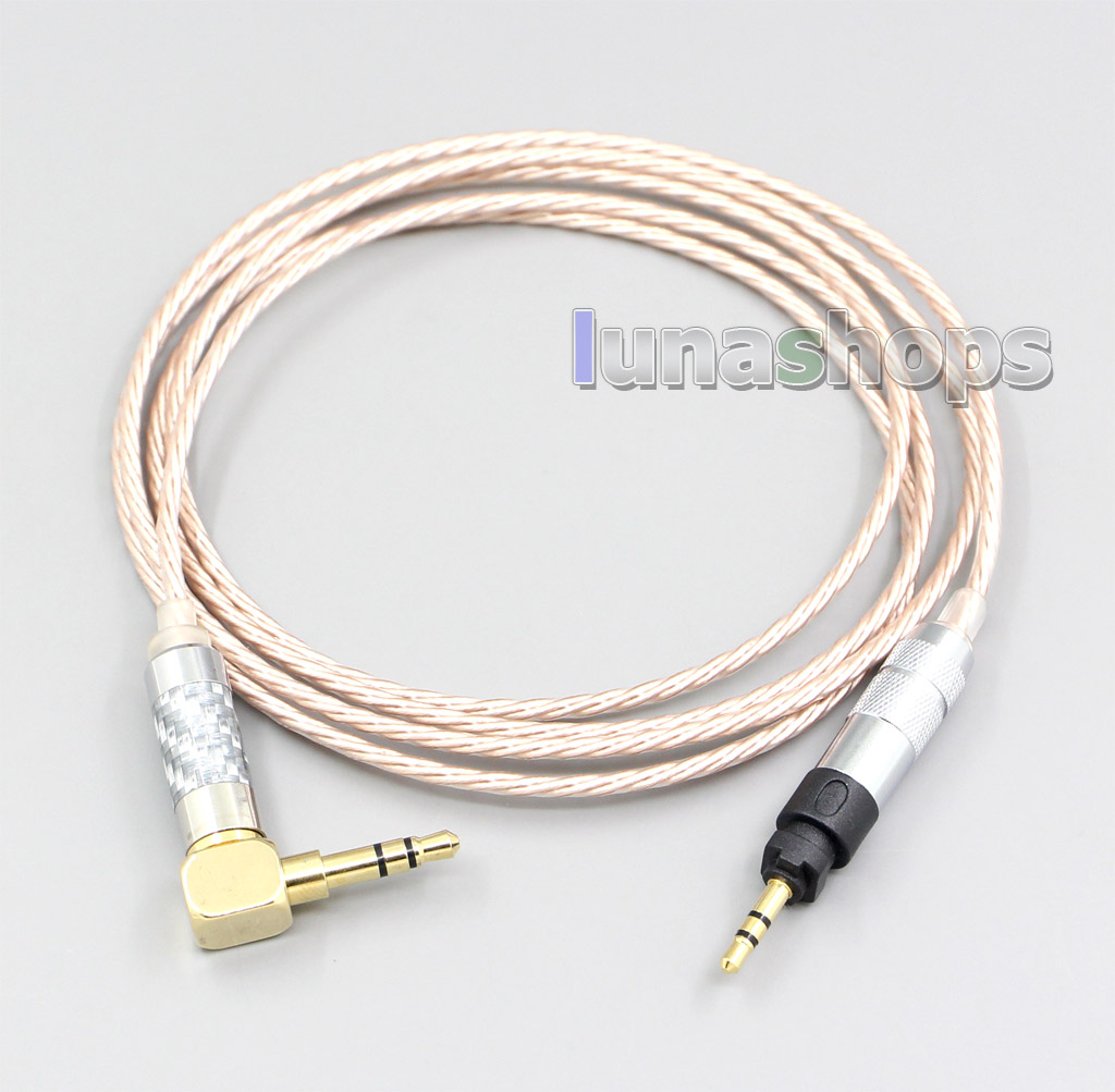 Hi-Res Brown XLR 3.5mm 2.5mm 4.4mm Earphone Cable For Shure SRH840 SRH940 SRH440 SRH750DJ Philips SHP9000 SHP8900