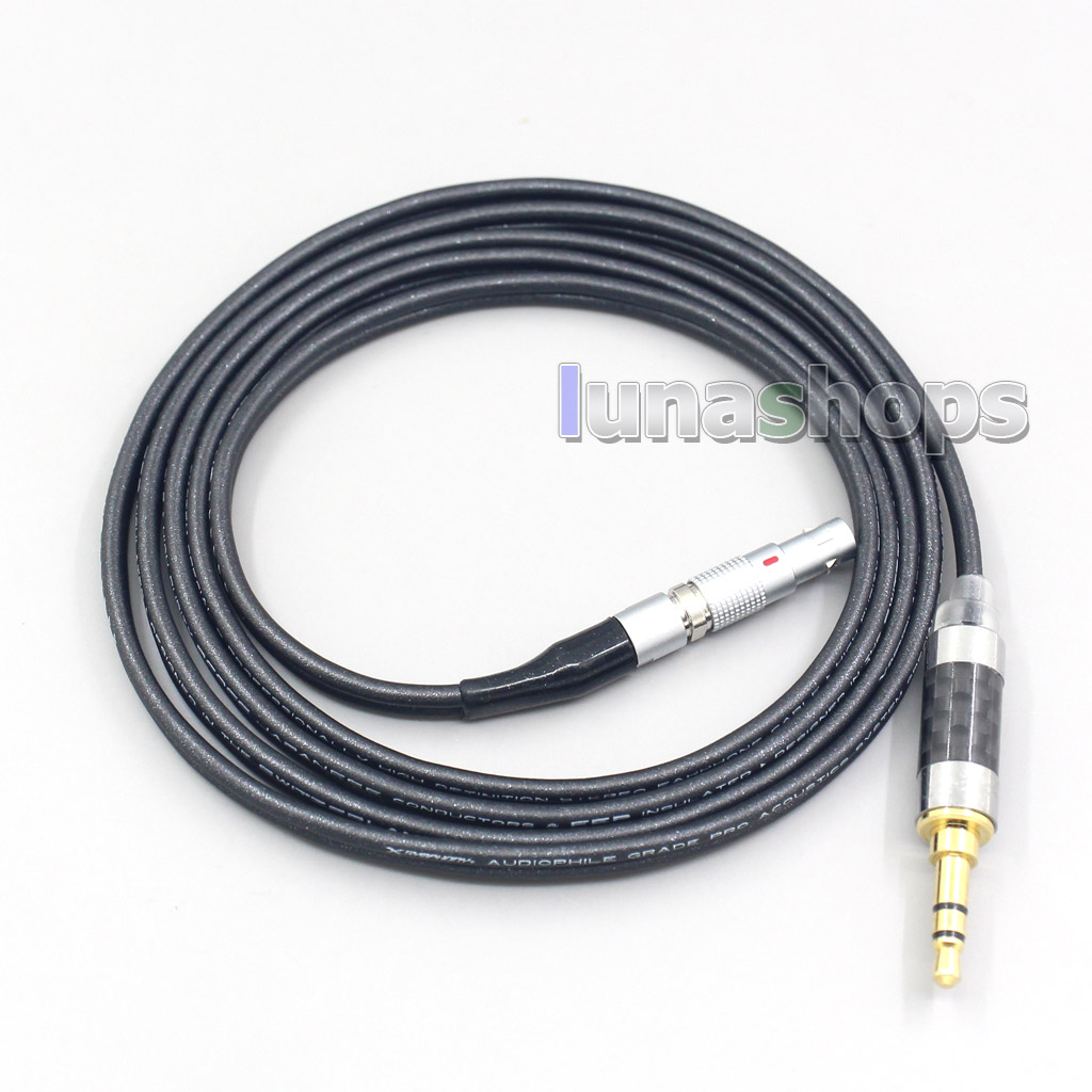 2.5mm 3.5mm 4.4mm XLR Black 99% Pure PCOCC Earphone Cable For AKG K812 K872 Reference Headphone