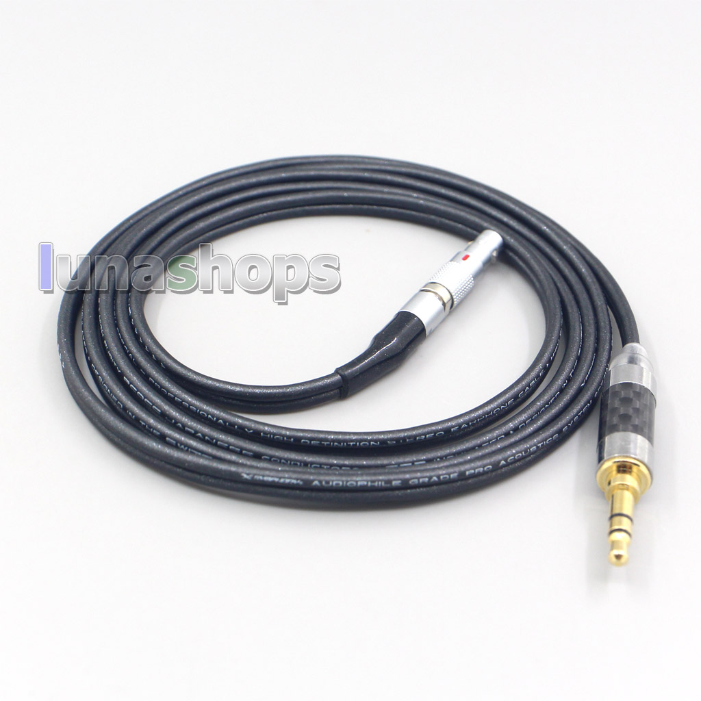 2.5mm 3.5mm 4.4mm XLR Black 99% Pure PCOCC Earphone Cable For AKG K812 K872 Reference Headphone