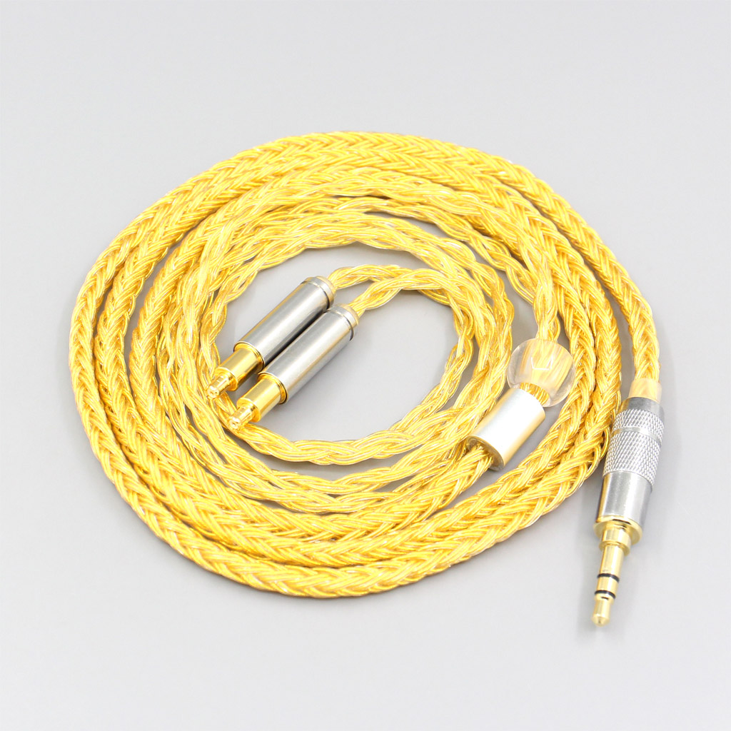 16 Core OCC Gold Plated Braided Earphone Cable For Audio Technica ATH-ADX5000 ATH-MSR7b 770H 990H A2DC Headphone