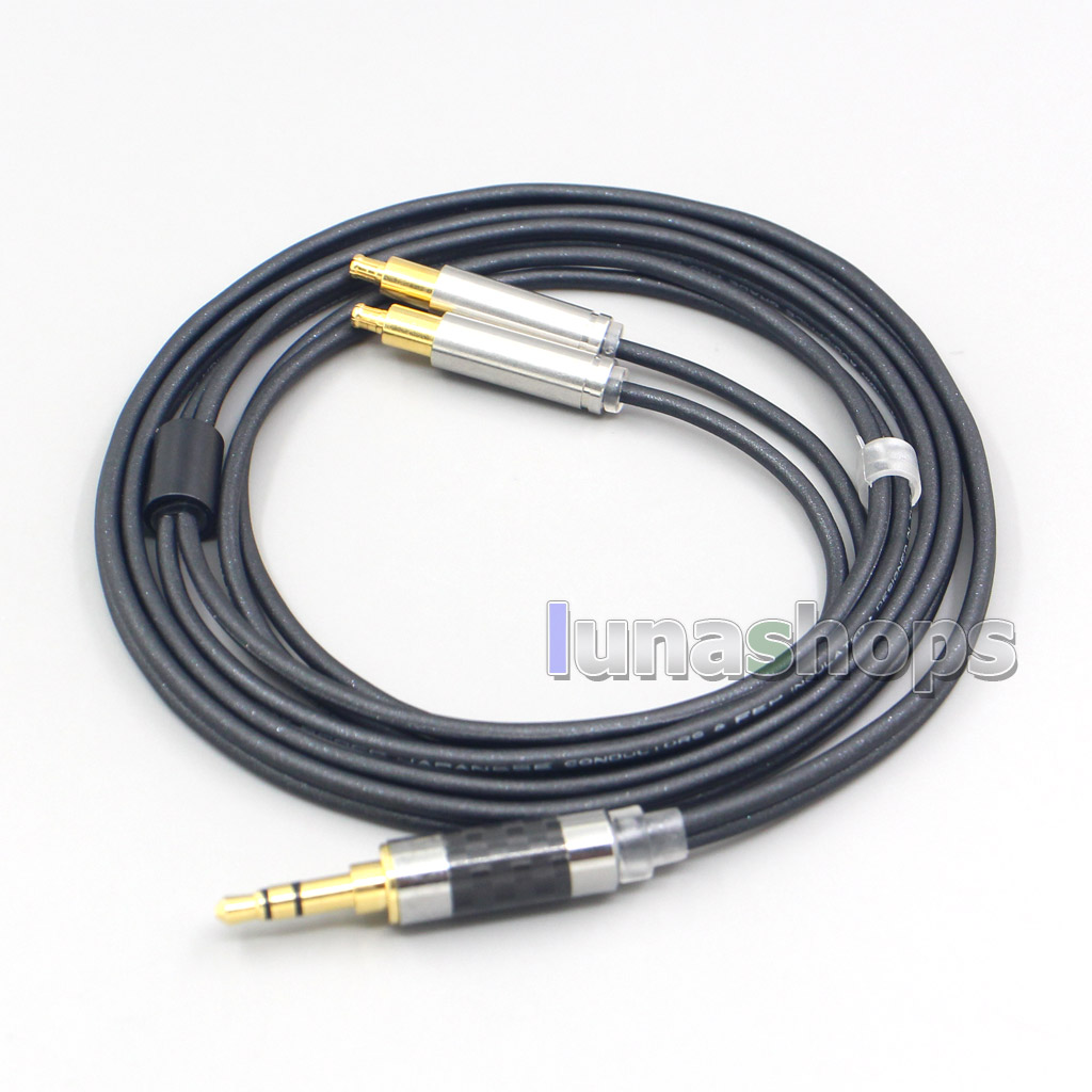 Black 99% Pure PCOCC Earphone Cable For Audio Technica ATH-ADX5000 MSR7b 770H 990H ESW950 SR9 ES750 ESW990