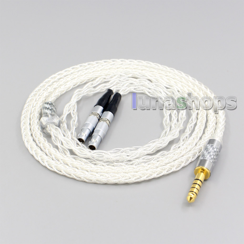 99.99% Pure Silver XLR 3.5mm 2.5mm 4.4mm Earphone Cable For Ultrasone Jubilee 25E dition ED8EX ED15