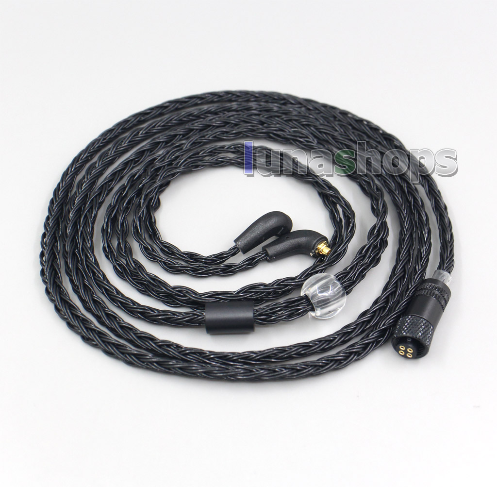 16 Core Black OCC Awesome All In 1 Plug Earphone Cable For Etymotic ER4 XR SR ER4SR ER4XR ER3sr er3se