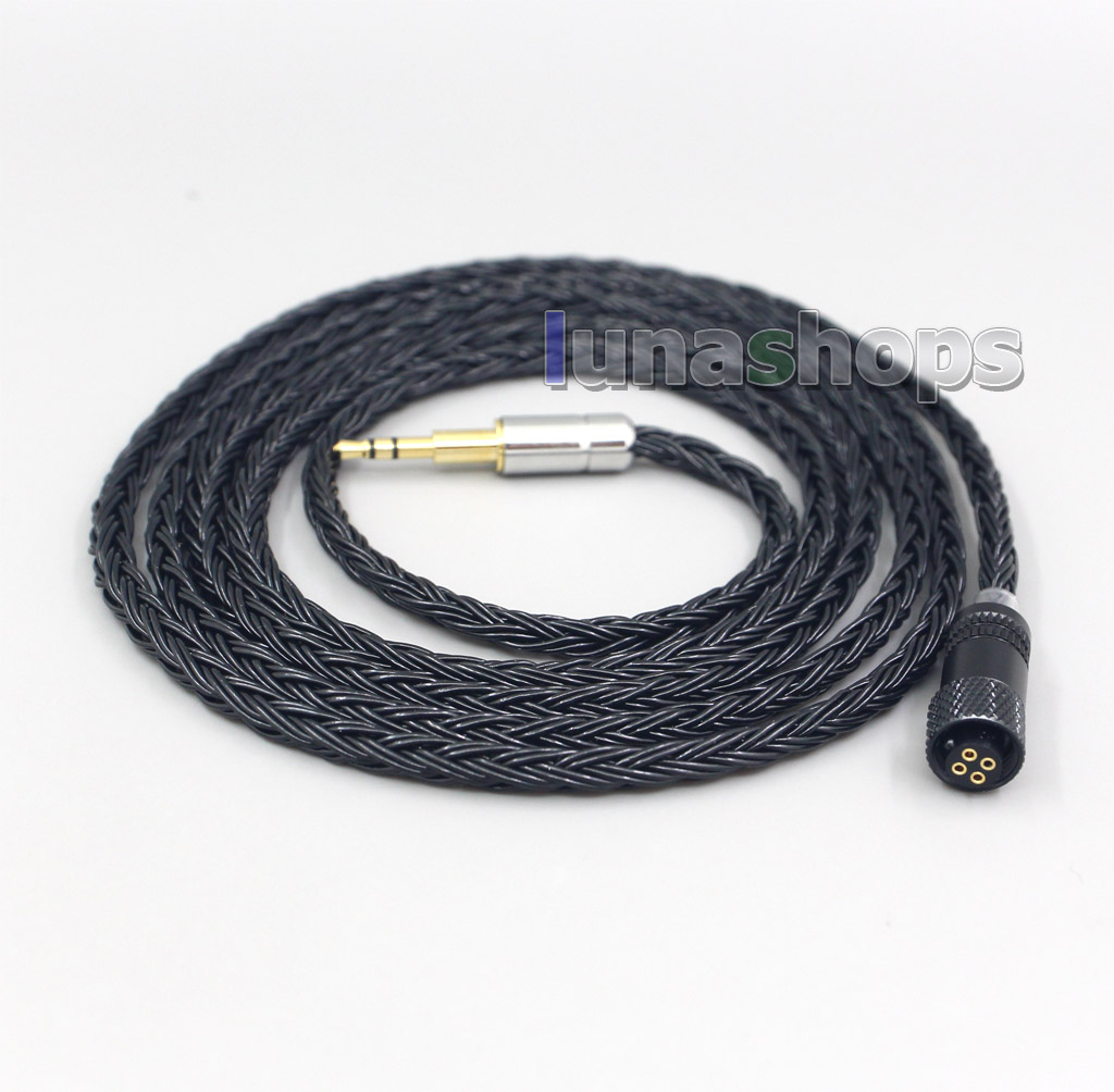 16 Core Black OCC Awesome All In 1 Plug Earphone Cable For Creative live2 Aurvana Sennheiser PXC480 PXC550 mm450 