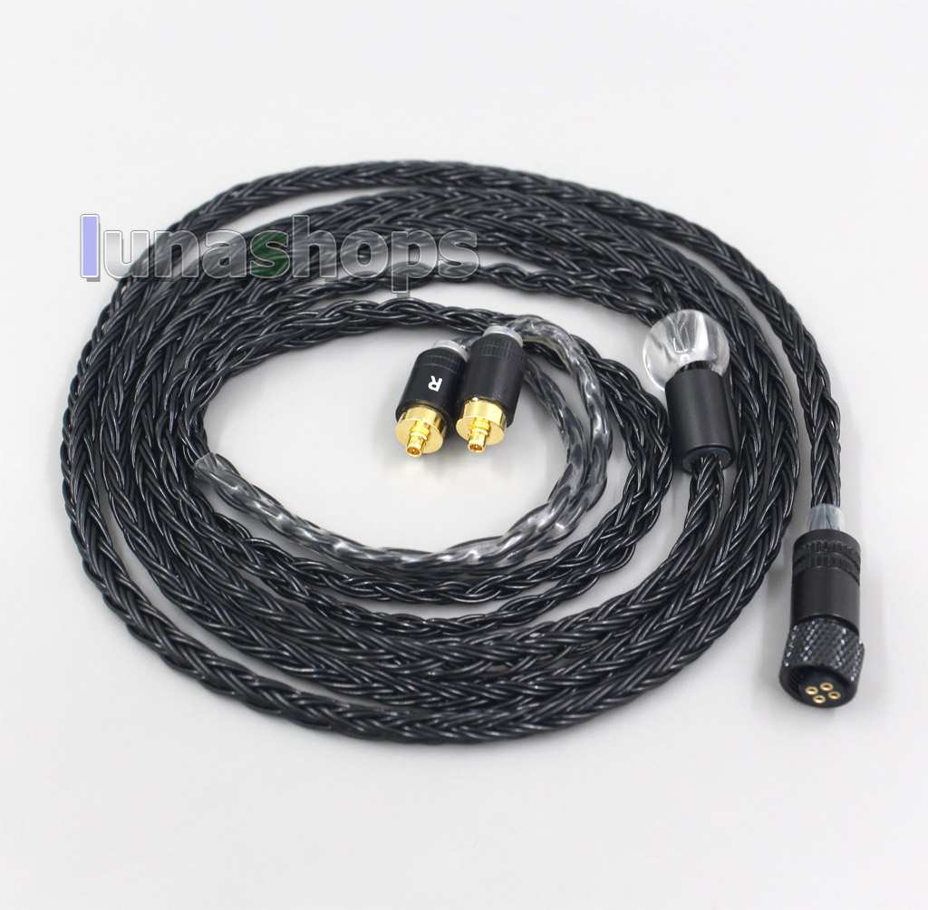 16 Core Black OCC Awesome All In 1 Plug Earphone Cable For Sony IER-M7 IER-M9 IER-Z1R
