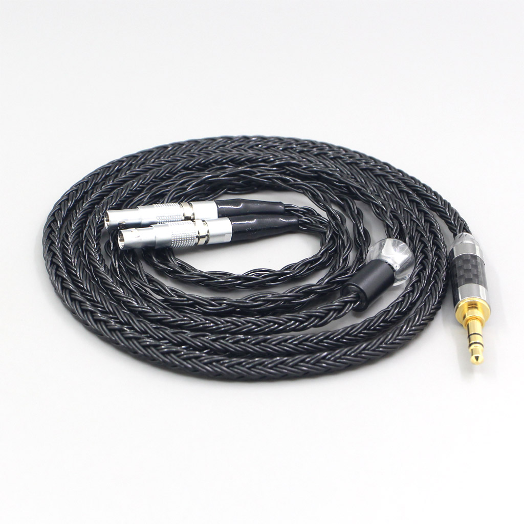 16 Core 7N OCC Black Braided Earphone Cable For Ultrasone Veritas Jubilee 25E 15 Edition ED 8EX ED15 Headphone