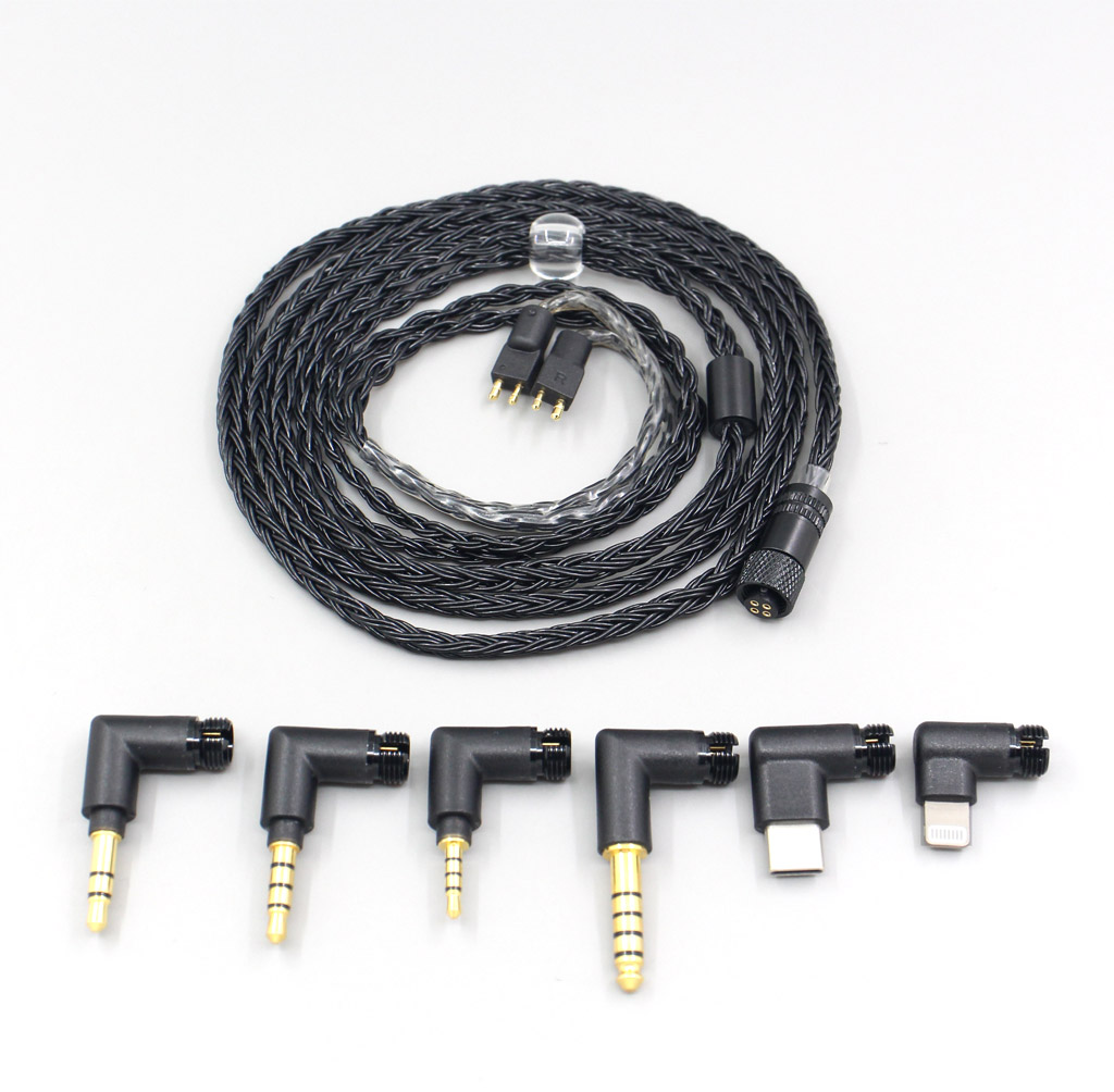 16 Core Black OCC Awesome All In 1 Plug Earphone Cable For Fitear To Go! 334 private c435 mh334 Jaben 111(F111) MH333 223 22