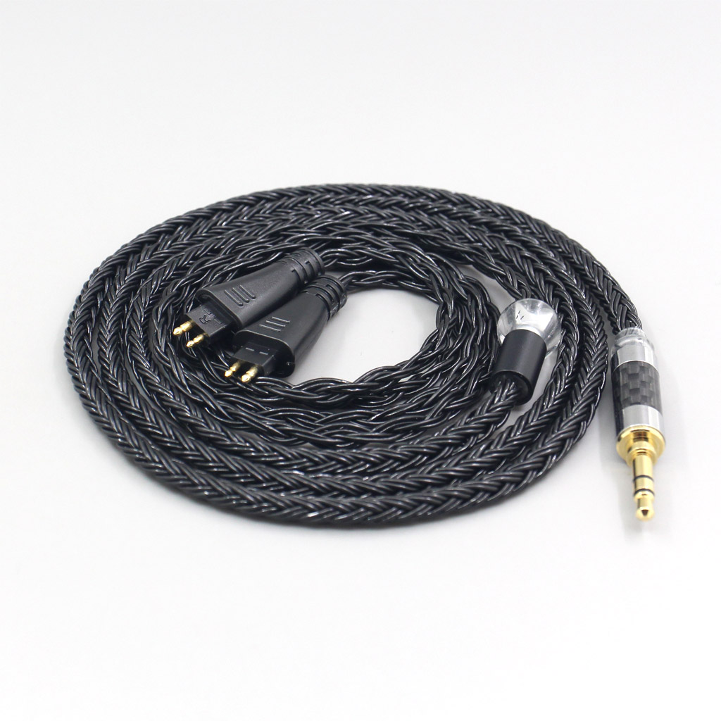 16 Core 7N OCC Black Braided Earphone Cable For FOSTEX TH900 MKII MK2 TH-909 TR-X00 TH-600 Headphone