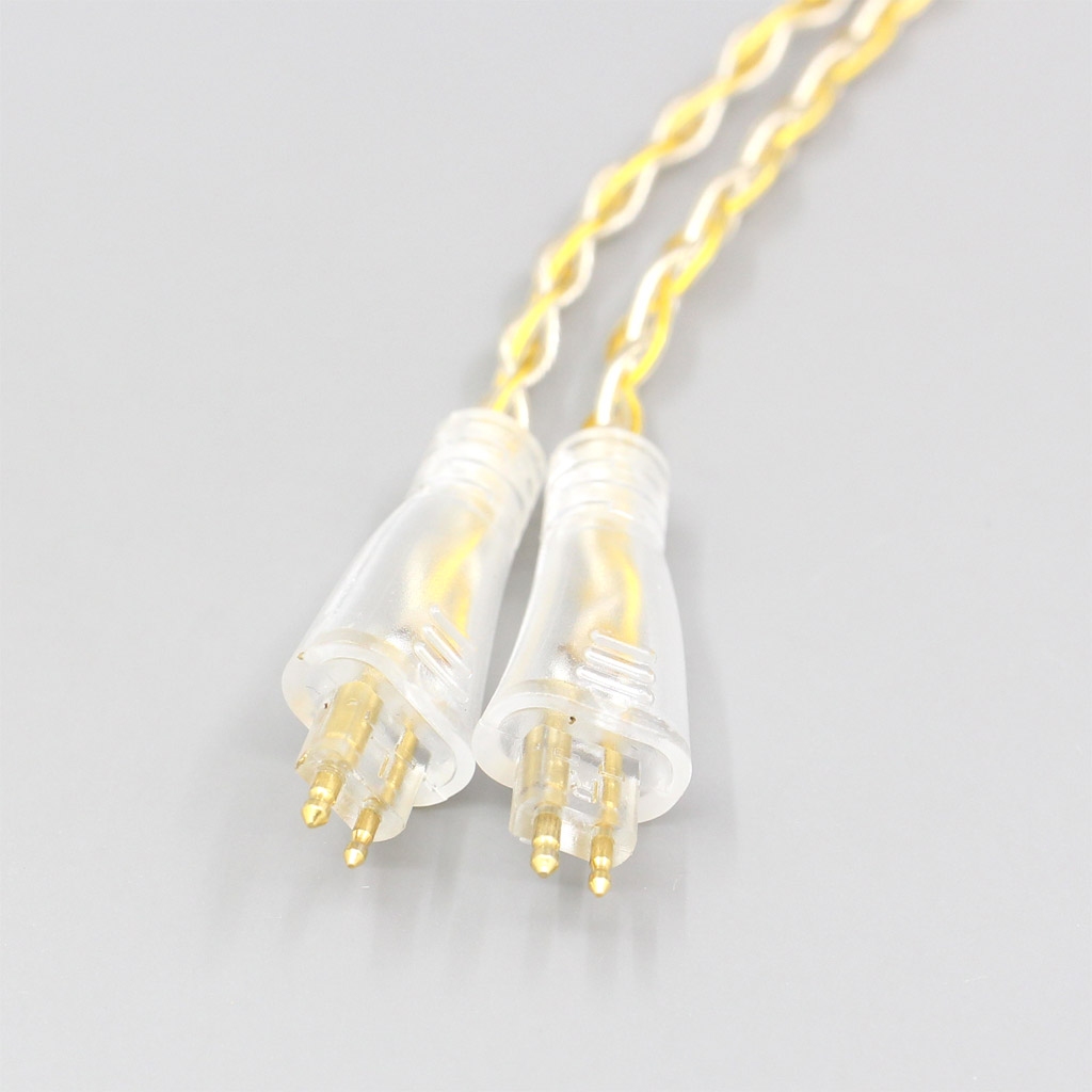 8 Core OCC Silver Gold Plated Braided Earphone Cable For FOSTEX TH900 MKII MK2 TH-909 TR-X00 TH-600 Headphone