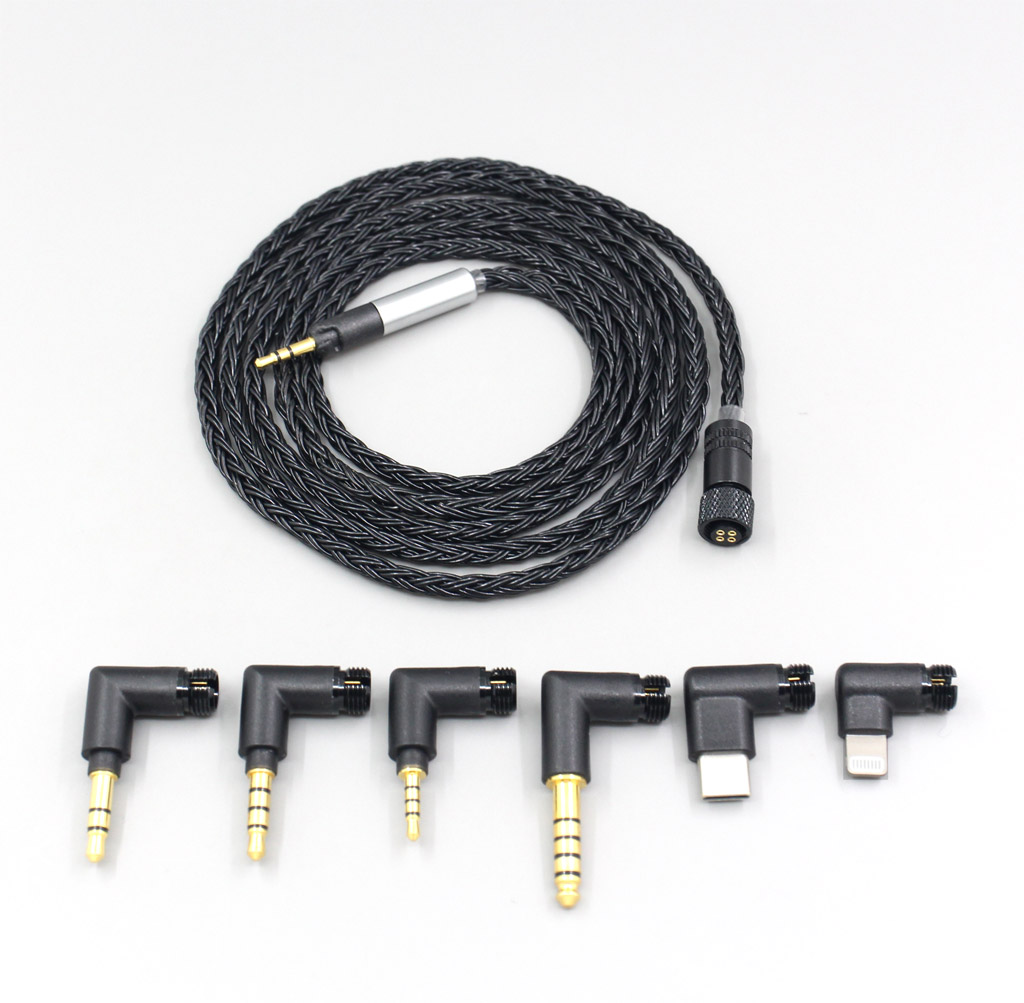 16 Core Black OCC Awesome All In 1 Plug Earphone Cable For Sennheiser HD598se HD559 hd569 hd579 hd599 hd558 hd518