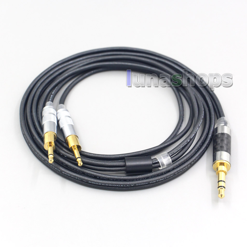 2.5mm 4.4mm 3.5mm 6.5mm XLR Black 99% Pure PCOCC Earphone Cable For Sennheiser HD700 Headphone