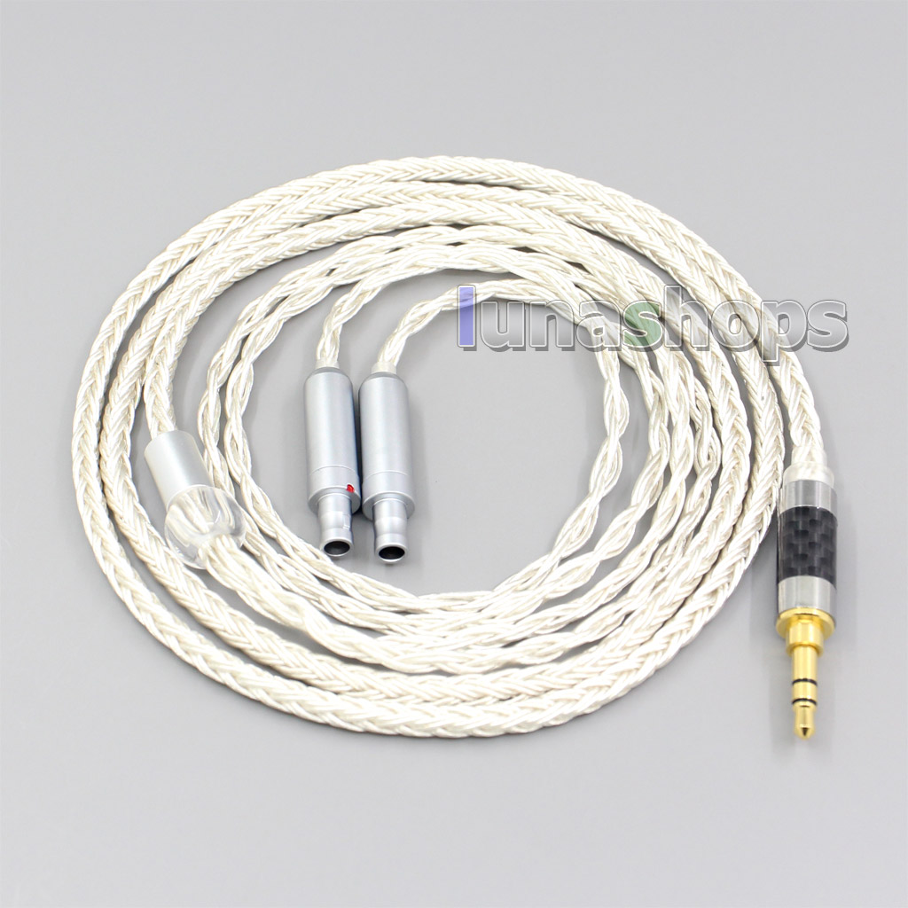 16 Core OCC Silver Plated Headphone Cable For Sennheiser HD800 HD800s HD820s HD820 Enigma Acoustics Dharma D1000