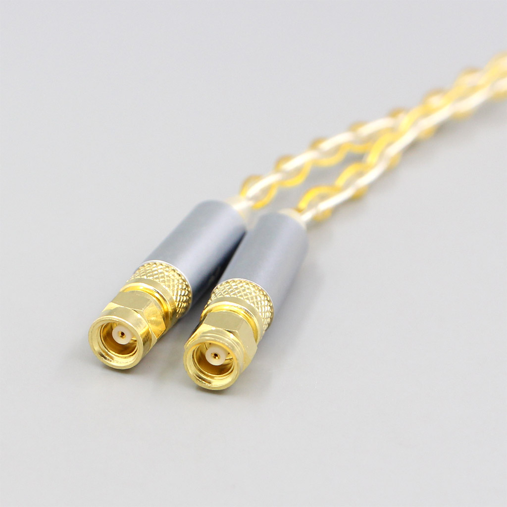 8 Core OCC Silver Gold Plated Braided Earphone Cable For HiFiMan HE400 HE5 HE6 HE300 HE4 HE500 HE6 Headphone