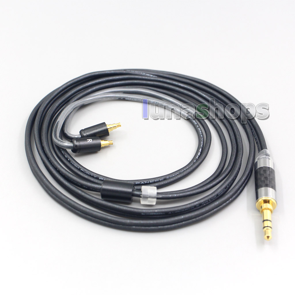 2.5mm 4.4mm XLR 3.5mm Black 99% Pure PCOCC Earphone Cable For Sennheiser IE40 Pro IE40pro