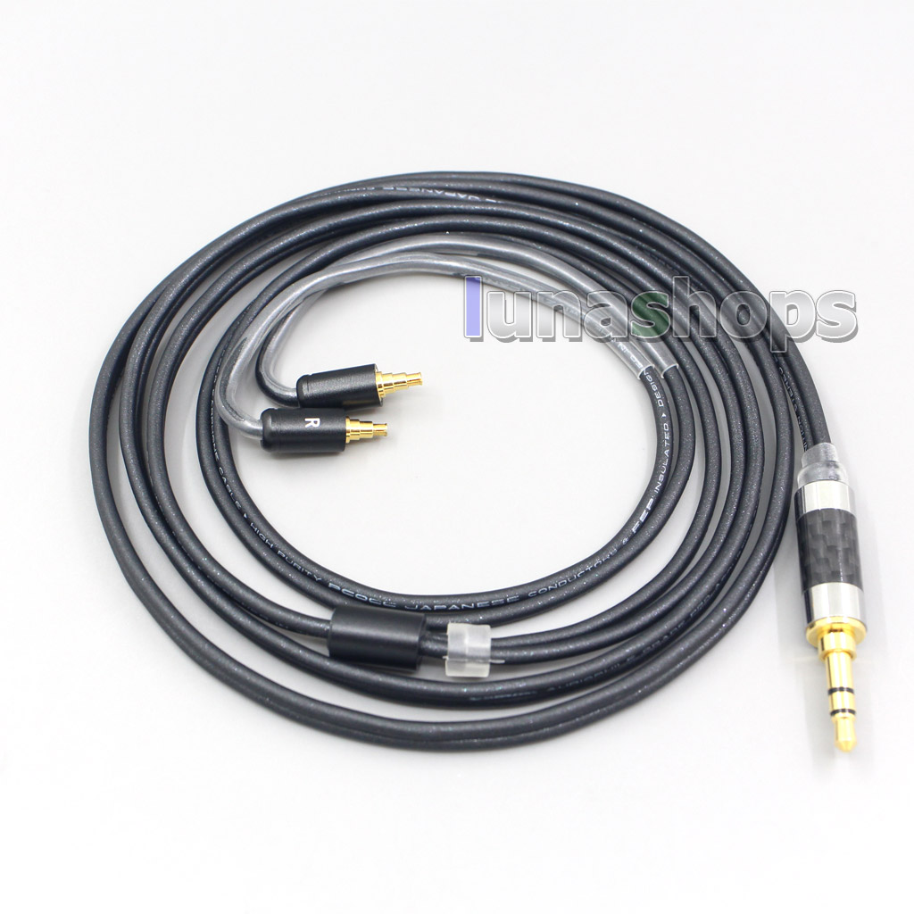 2.5mm 4.4mm XLR 3.5mm Black 99% Pure PCOCC Earphone Cable For Sennheiser IE40 Pro IE40pro