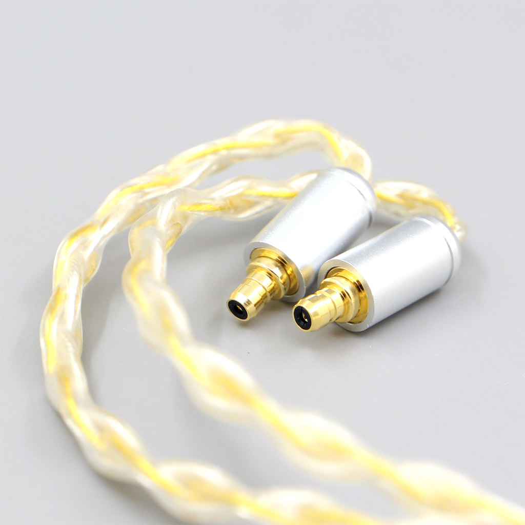8 Core OCC Silver Gold Plated Braided Earphone Cable For Sennheiser IE400 IE500 Pro