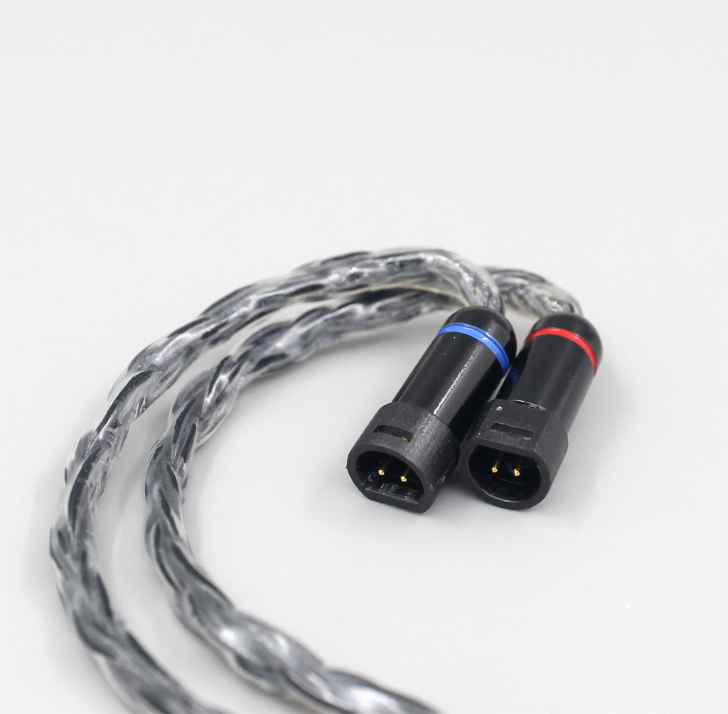 16 Core Black OCC Awesome All In 1 Plug Earphone Cable For Sennheiser IE8 IE8i IE80 IE80s Metal Pin