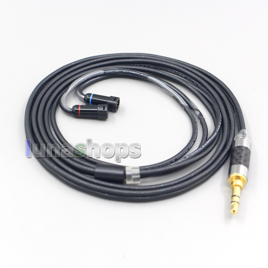 2.5mm 4.4mm XLR 3.5mm Black 99% Pure PCOCC Earphone Cable For Sennheiser IE8 IE8i IE80 IE80s Metal Pin