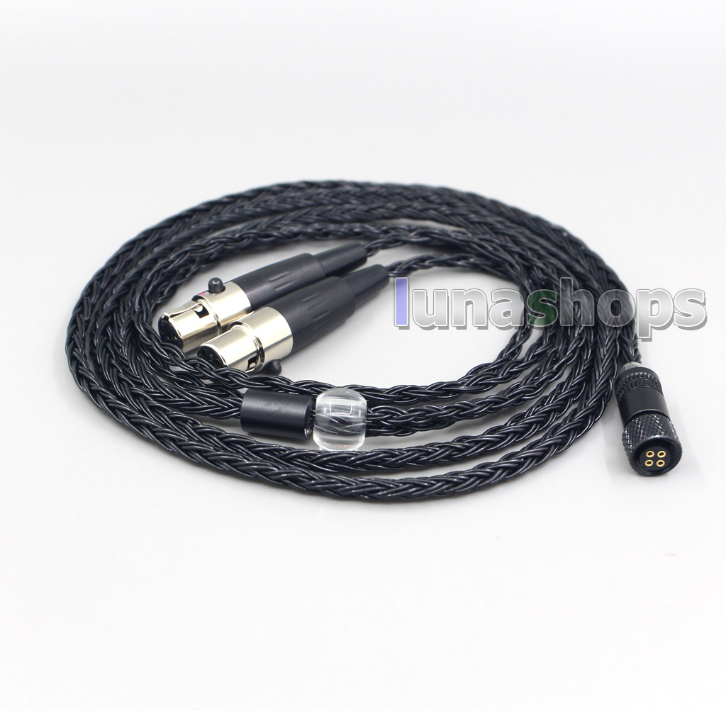 16 Core Black OCC Awesome All In 1 Plug Earphone Cable For Audeze LCD-3 LCD3 LCD-2 LCD2 LCD-X LCD-XC