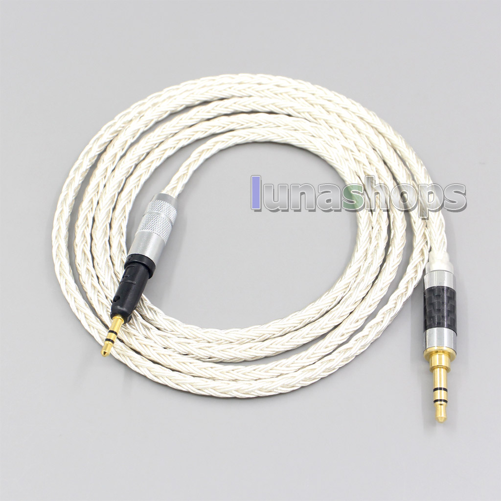 16 Core OCC Silver Plated Headphone Earphone Cable For Audio Technica ATH-M50x ATH-M40x ATH-M70x Headphone Headset