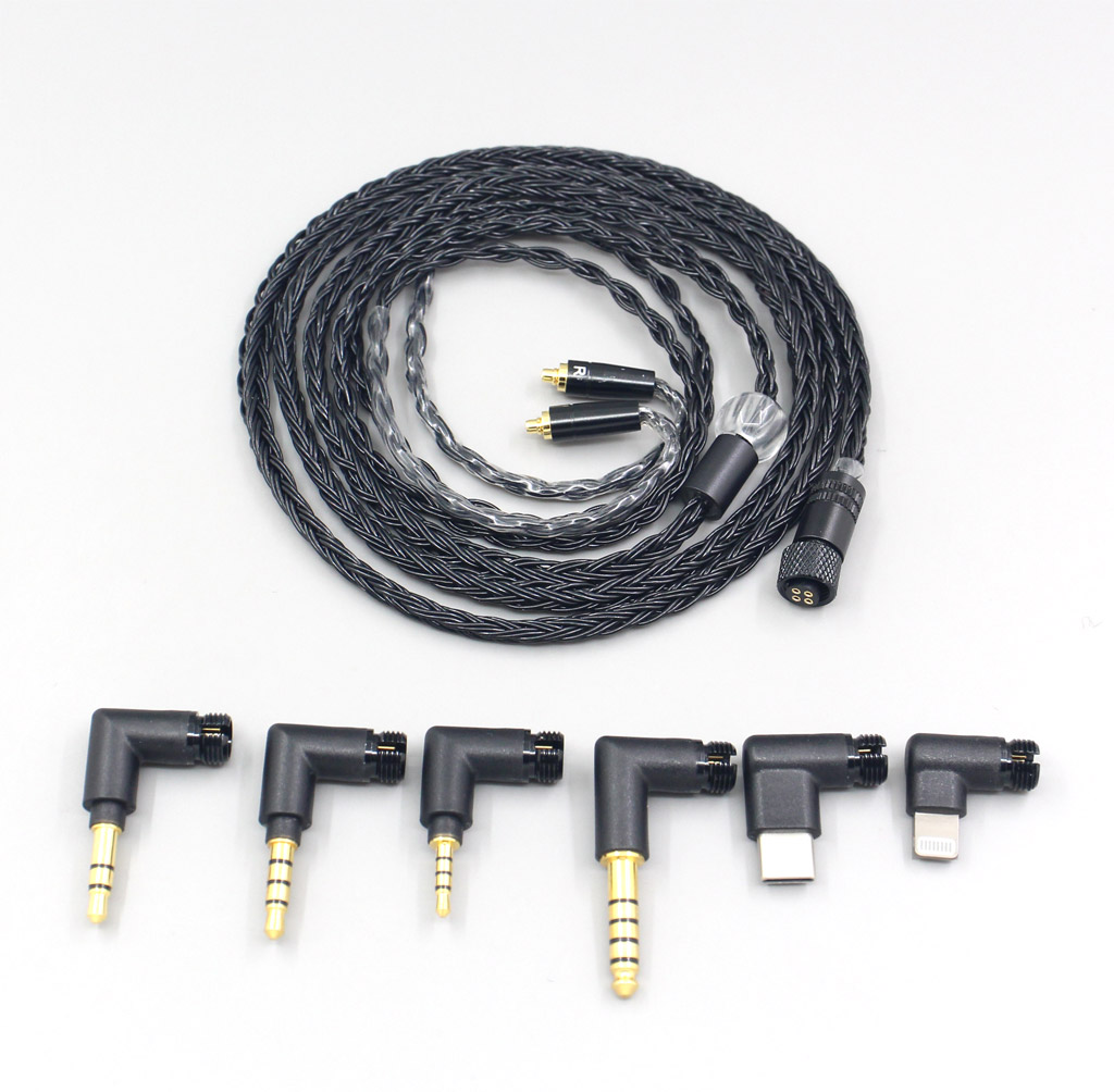16 Core Black OCC Awesome All In 1 Plug Earphone Cable For AKG N5005 N30 N40 MMCX
