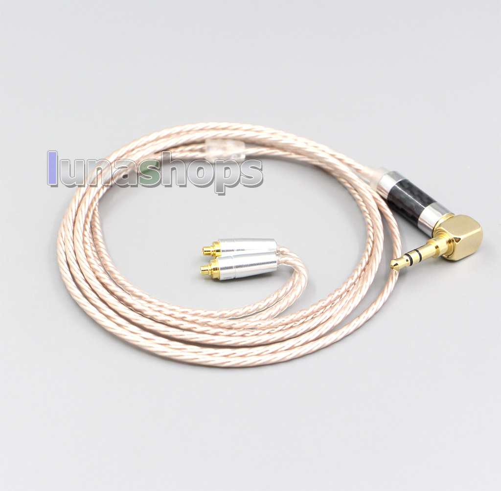 Hi-Res Brown XLR 3.5mm 2.5mm 4.4mm Earphone Cable For AKG N5005 N30 N40 MMCX