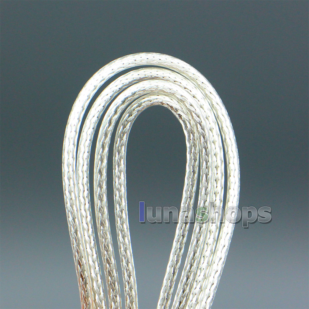 10m High Extreme Soft OCC 64*0.05mm Silver Plated Outside Shielding 19*0.1mm 7N OCC Inside Wire Diameter:1.8mm DIY Cable