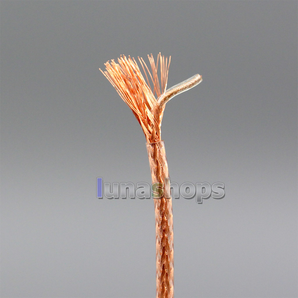 10m High Extreme Soft Pure 7n 99% OCC 64*0.05mm Outside Shielding 19*0.1mm 7N OCC Inside Wire Diameter:1.8mm DIY Cable